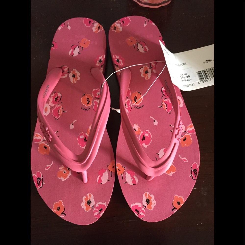 Coach flip flops
